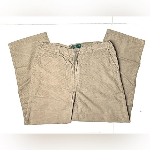 Vintage SCANDIA WOODS Womens Pants 36 Medium Tan Corduroy Straight Leg Cotton‎ - Picture 1 of 9